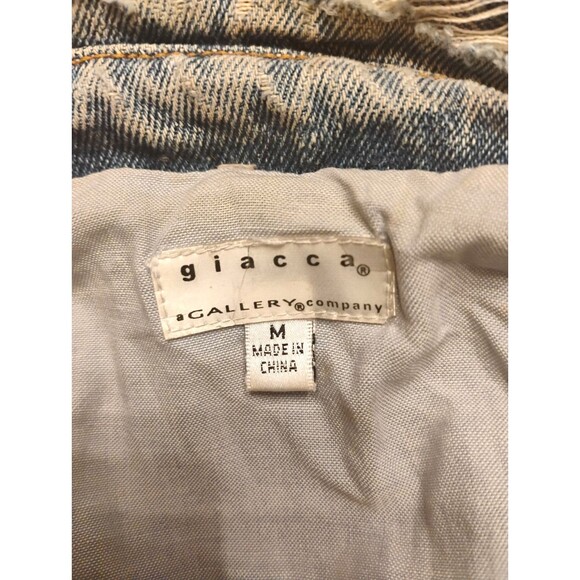 Giacca Gallery Co. Vintage Denim Women Jacket Size M - Picture 3 of 4